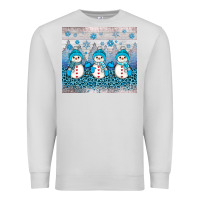 Dove Grey snowman winter Premium Sweatshirt - JahusDesignShop
