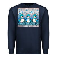 Navy snowman winter Premium Sweatshirt - JahusDesignShop