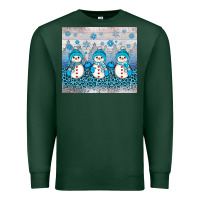 Sports Green snowman winter Premium Sweatshirt - JahusDesignShop