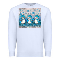 White snowman winter Premium Sweatshirt - JahusDesignShop