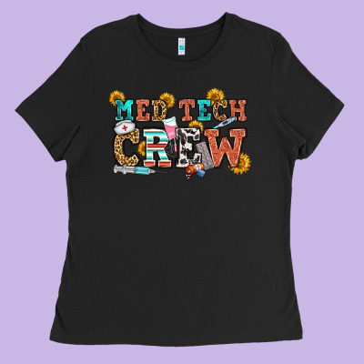 Med Tech Crew Ladies Tee Designed By Oliviacreatesart