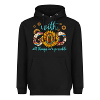 Black with god all things are possible matthew 19 26 Heavyweight Hoodie - JahusDesignShop