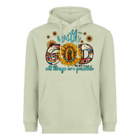 Matcha with god all things are possible matthew 19 26 Heavyweight Hoodie - JahusDesignShop