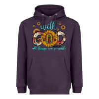 Plum with god all things are possible matthew 19 26 Heavyweight Hoodie - JahusDesignShop