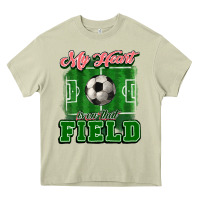 Mossy My heart is on that court Soccer Heavy Core Tee - HowdyJamesFarm