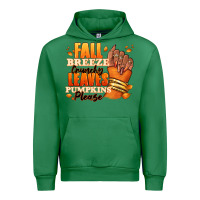 Emerald Fall breeze crunchy leaves pumpkins please Urban Hoodie - RanaPortraitStore