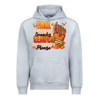 Heather Grey Fall breeze crunchy leaves pumpkins please Urban Hoodie - RanaPortraitStore
