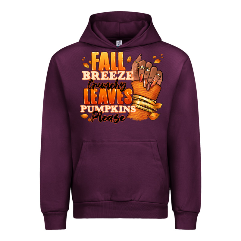 Fall Breeze Crunchy Leaves Pumpkins Please Urban Hoodie by RanaPortraitStore | Teevron