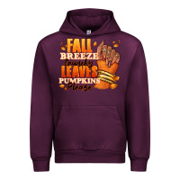 Mauve Wine Fall breeze crunchy leaves pumpkins please Urban Hoodie - RanaPortraitStore