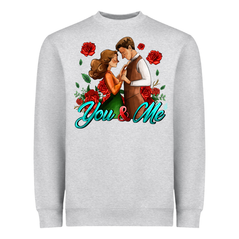 You And Me Heavyweight Sweatshirt by AdoDesignShop | Teevron