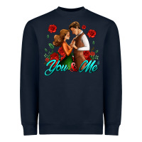 Navy you and me Heavyweight Sweatshirt - AdoDesignShop