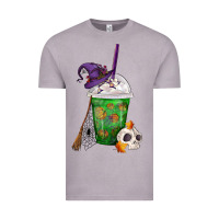 Vintage Zinc Halloween Spooky Pumpkins Frappe Vintage Tee - FaDigitalArtStudio