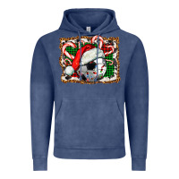 Soccer Ball Christmas With Hat And Candy Cane Vintage Hoodie | Teevron
