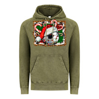 Vintage Olive Soccer Ball Christmas With Hat And Candy Cane Vintage Hoodie - FaDigitalArtStudio