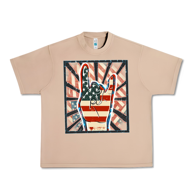 Freedom Rock Hand Urban Heavy Tee by FaDigitalArtStudio | Teevron