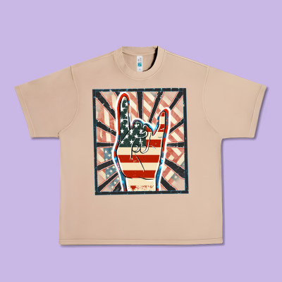Freedom Rock Hand Urban Heavy Tee Designed By Fadigitalartstudio