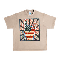 French Oak Freedom rock hand Urban Heavy Tee - FaDigitalArtStudio