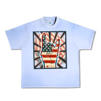 Grape Ice Freedom rock hand Urban Heavy Tee - FaDigitalArtStudio
