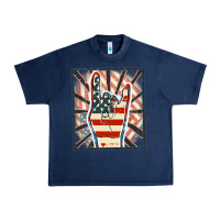 Navy Freedom rock hand Urban Heavy Tee - FaDigitalArtStudio