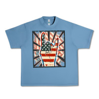 Pebble Blue Freedom rock hand Urban Heavy Tee - FaDigitalArtStudio