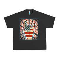 Pigment Black Freedom rock hand Urban Heavy Tee - FaDigitalArtStudio
