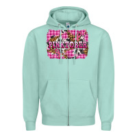 Seafoam pinktober with cancer ribbon Zipper Hoodie - AdoDesignShop