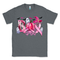 Charcoal Heather boo pink pumpkin witch breast cancer Classic Tee - CowGirlArtShop