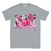 Heather Grey boo pink pumpkin witch breast cancer Classic Tee - CowGirlArtShop
