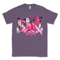Lavender boo pink pumpkin witch breast cancer Classic Tee - CowGirlArtShop