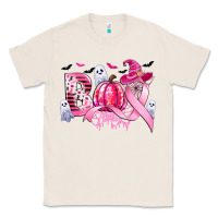 Natural boo pink pumpkin witch breast cancer Classic Tee - CowGirlArtShop