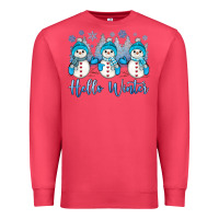 Cardinal snowman hello winter Premium Sweatshirt - JahusDesignShop