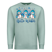 Seafoam snowman hello winter Premium Sweatshirt - JahusDesignShop