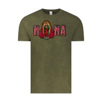 Vintage Olive Nana Lady Of Guadalupe Vintage Tee - Jasminsmagicworld