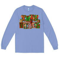 Colony Blue Christmas xmas vibes Long Sleeve Tee - FaDigitalArtStudio