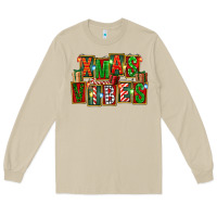Mushroom Christmas xmas vibes Long Sleeve Tee - FaDigitalArtStudio