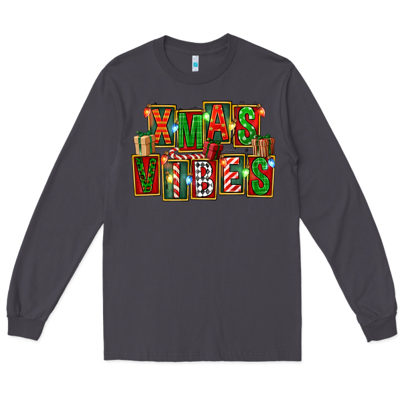 Christmas Xmas Vibes Long Sleeve Tee by FaDigitalArtStudio | Teevron