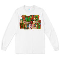 White Christmas xmas vibes Long Sleeve Tee - FaDigitalArtStudio