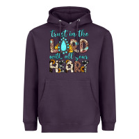 Plum trust in the lord with all your heart Heavyweight Hoodie - JahusDesignShop
