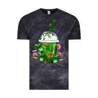 Cloud Black Western Cactus Cold Frappe Vintage Tee - FaDigitalArtStudio