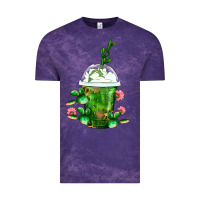 Cloud Purple Western Cactus Cold Frappe Vintage Tee - FaDigitalArtStudio