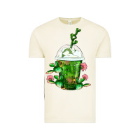 Vintage Arctic Western Cactus Cold Frappe Vintage Tee - FaDigitalArtStudio
