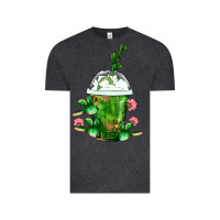 Vintage Black Western Cactus Cold Frappe Vintage Tee - FaDigitalArtStudio