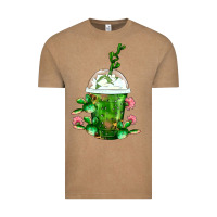 Vintage Coffee Western Cactus Cold Frappe Vintage Tee - FaDigitalArtStudio