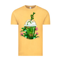 Vintage Mustard Western Cactus Cold Frappe Vintage Tee - FaDigitalArtStudio
