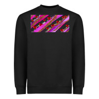 Black leopar and cowhide with heart candies Heavyweight Sweatshirt - AdoDesignShop
