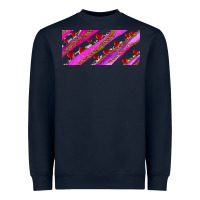 Navy leopar and cowhide with heart candies Heavyweight Sweatshirt - AdoDesignShop