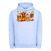 Pigment Grape Ice Fall Autumn cow pumpkin coffee cups Urban Hoodie - RanaPortraitStore