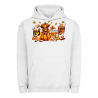 Pigment Lunar Rock Fall Autumn cow pumpkin coffee cups Urban Hoodie - RanaPortraitStore