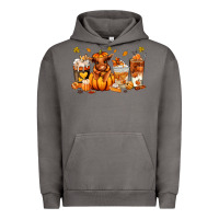 Pigment Tornado Fall Autumn cow pumpkin coffee cups Urban Hoodie - RanaPortraitStore