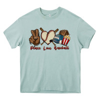 Arona Peace love Baseball Heavy Core Tee - HowdyJamesFarm